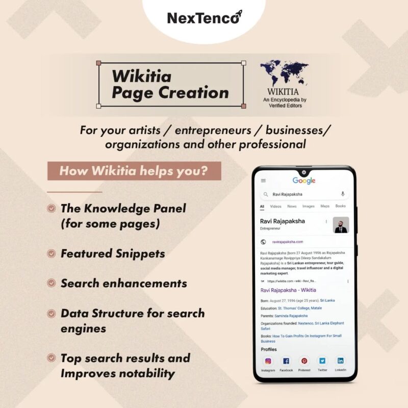 Wikitia Page Creation
